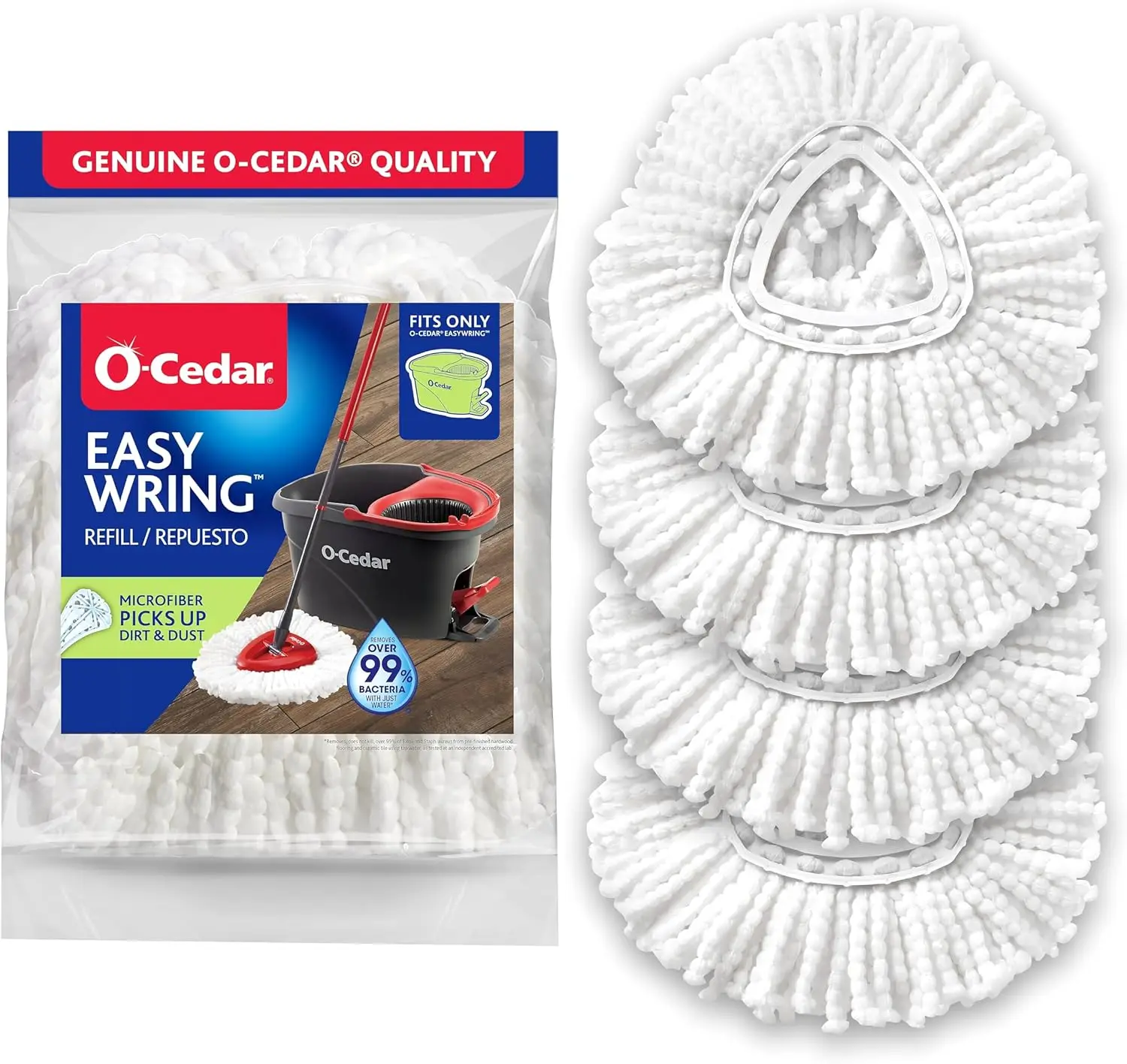Сменные насадки из микрофибры для швабры EasyWring Spin Mop (4 шт.)
Сменные насадки из микрофибры для швабры EasyWring Spin Mop (4 шт.)