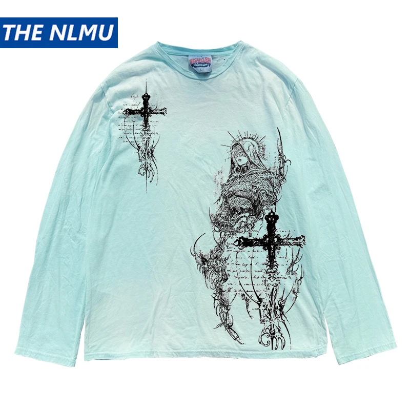 2025 New Cartoon Graphic Dirty Washed T-shirts Vintage Long Sleeve T Shirts Casual Tee Tops Unisex Retro Cotton Tshirts Y2K
2025 New Cartoon Graphic Dirty Washed T-shirts Vintage Long Sleeve T Shirts Casual Tee Tops Unisex Retro Cotton Tshirts Y2K