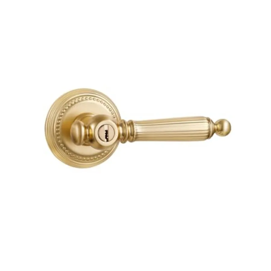 Pack Gold Door Lever with and Key Door Handle Door Lever Brushed Gold Bedroom and Bathroom Zinc Alloy
Pack Gold Door Lever with and Key Door Handle Door Lever Brushed Gold Bedroom and Bathroom Zinc Alloy