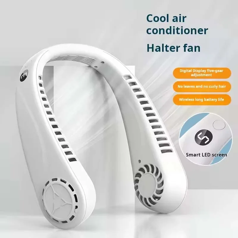 New Summer Portable Mini Hanging Neck Fan Bladeless Neckband Fan Digital Display Power Air Cooler USB Rechargeable Electric Fans
New Summer Portable Mini Hanging Neck Fan Bladeless Neckband Fan Digital Display Power Air Cooler USB Rechargeable Electric Fans