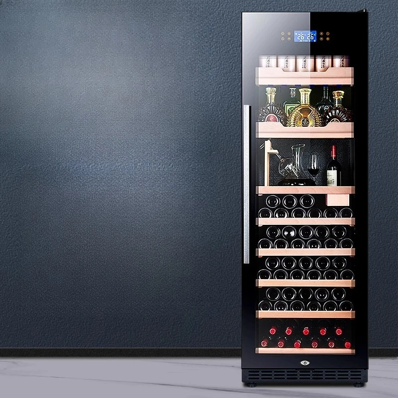 Wine cabinet, constant temperature wine cabinet, air-cooled living room, household vertical wine, foreign wine and tea
Wine cabinet, constant temperature wine cabinet, air-cooled living room, household vertical wine, foreign wine and tea