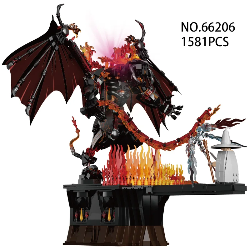 1581PCS Creative Large Flying Dragon Flame Demon Building Blocks Fire Dragon Ornament Bricks Toy Gift For Kids Adult
1581PCS Creative Large Flying Dragon Flame Demon Building Blocks Fire Dragon Ornament Bricks Toy Gift For Kids Adult
