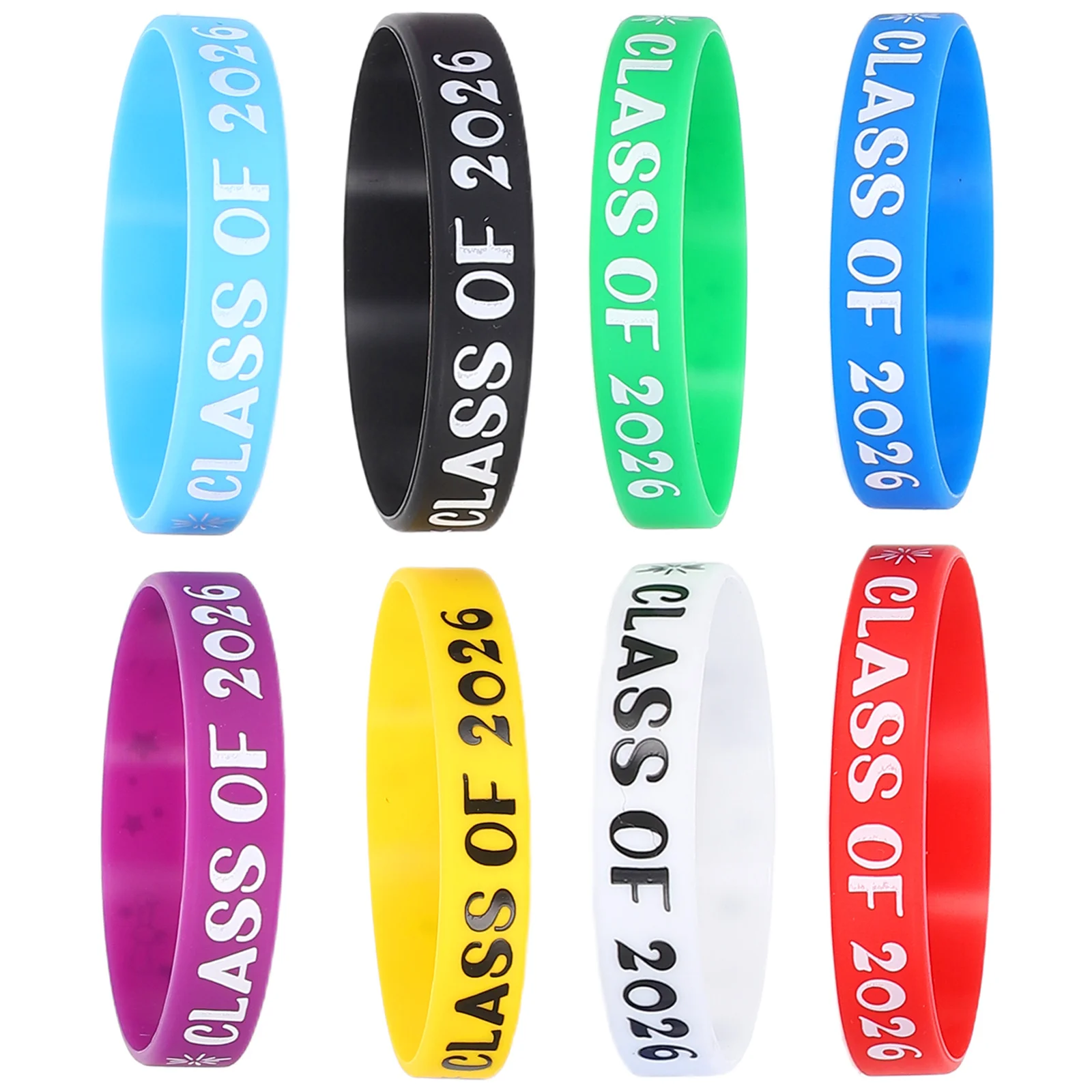 8pcs Graduation Silicone Wristbands Class Of 2026 Bulk Party Favors Decoration Accessories Grad Night Event Keepsake Print
8pcs Graduation Silicone Wristbands Class Of 2026 Bulk Party Favors Decoration Accessories Grad Night Event Keepsake Print
