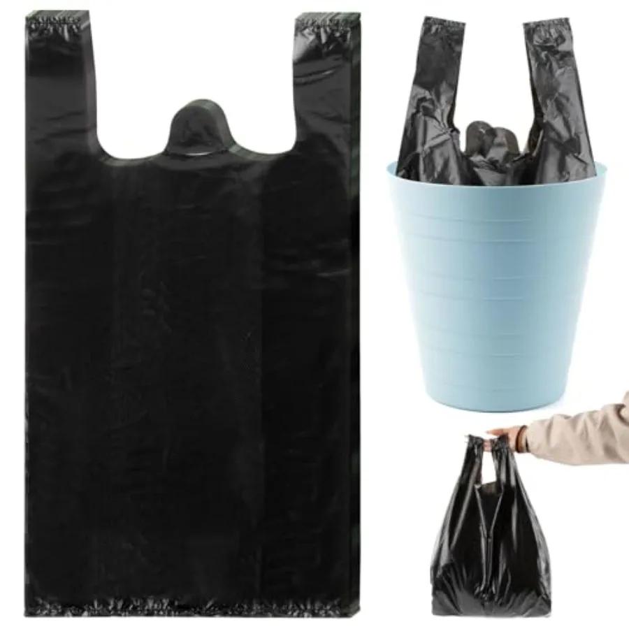 Trash Bags - 35PACK 4 Gallon Garbage Bags with Handle, Black Plastic Trash Bag for Bathroom, Garbage, Strong Plastic Trash Can
Trash Bags - 35PACK 4 Gallon Garbage Bags with Handle, Black Plastic Trash Bag for Bathroom, Garbage, Strong Plastic Trash Can