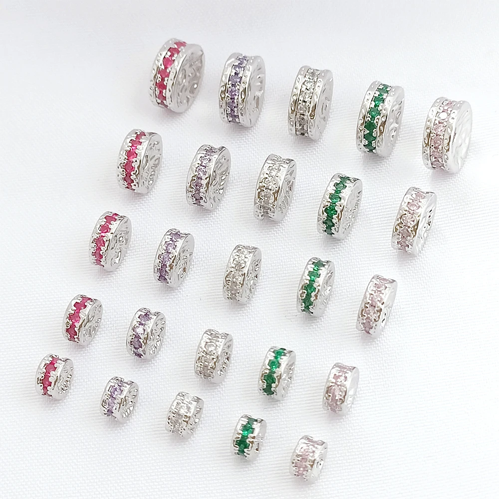 Латунное покрытие с белой инкрустацией цирконом K, бусины-разделители для колес, изготовление ювелирных изделий своими руками, ожерелье, браслет, аксессуары для одежды, материалы
Латунное покрытие с белой инкрустацией цирконом K, бусины-разделители для колес, изготовление ювелирных изделий своими руками, ожерелье, браслет, аксессуары для одежды, материалы