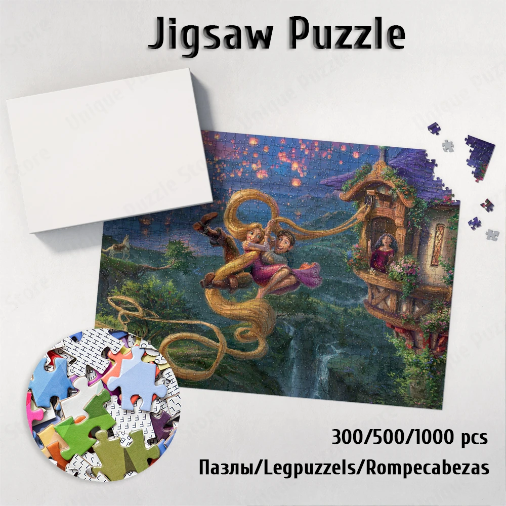 300/500/1000 Pieces Tangled Puzzle Disney Princess Jigsaw Puzzles Retro Fantasy Style Board Games Toys Hobbies for Adults Child
300/500/1000 Pieces Tangled Puzzle Disney Princess Jigsaw Puzzles Retro Fantasy Style Board Games Toys Hobbies for Adults Child