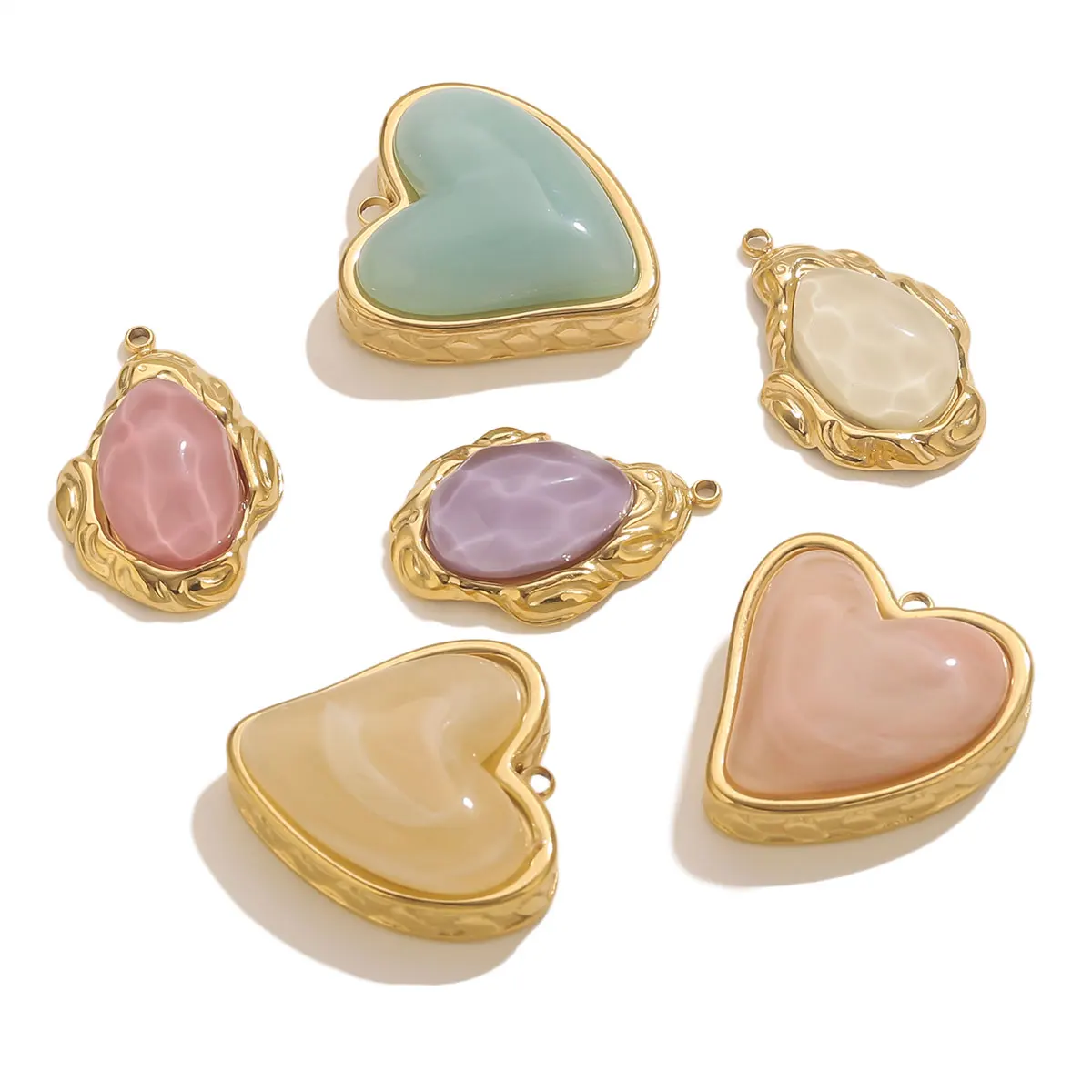 1PC Stainless Steel Gold-plated Heart Oval Resin Blank Base Pendants DIY Jewelry Making Charms for Earrings Necklaces Wholesale
1PC Stainless Steel Gold-plated Heart Oval Resin Blank Base Pendants DIY Jewelry Making Charms for Earrings Necklaces Wholesale
