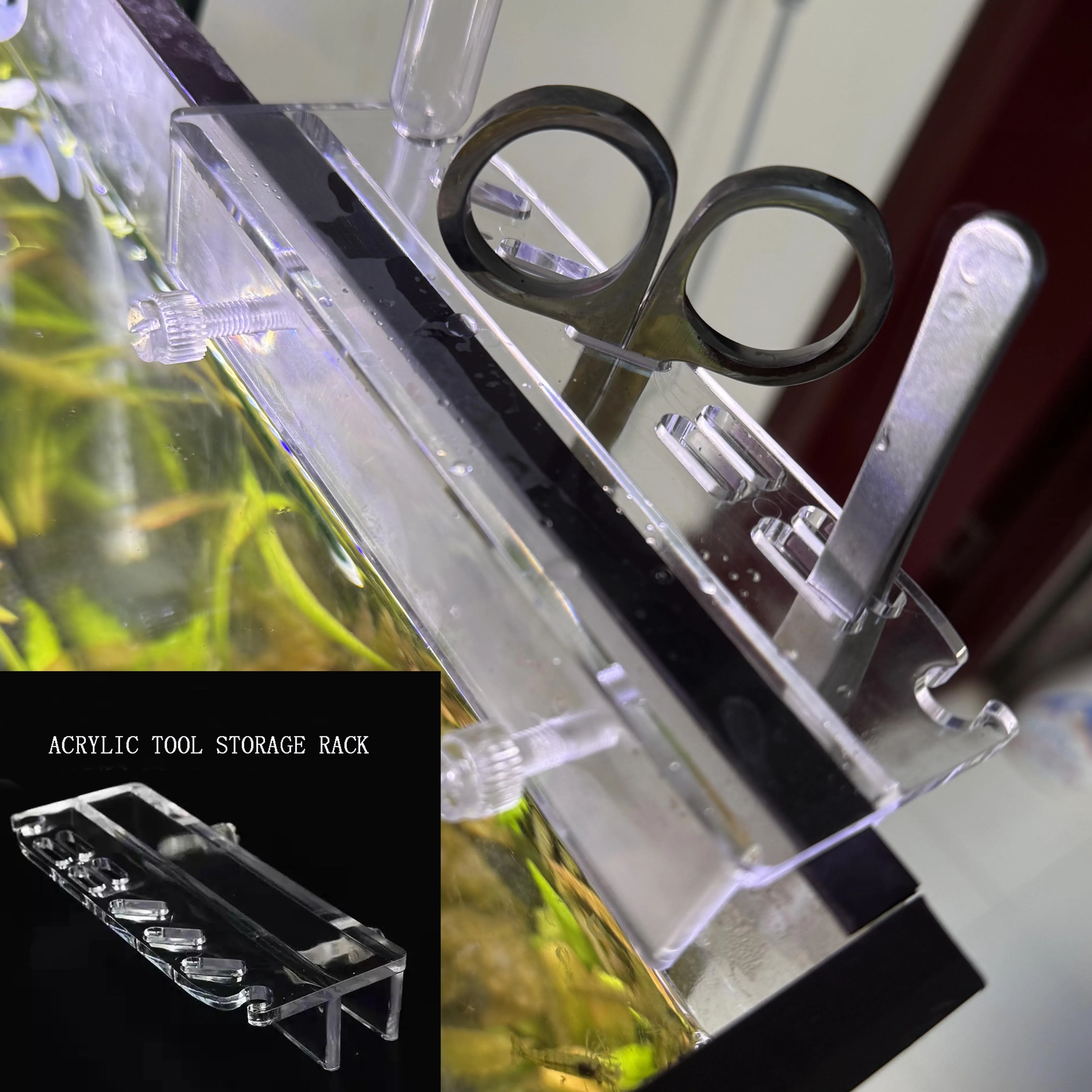 1PCS Aquarium Plant Tools Storage Rack Acrylic Fish Tank Water Grass Cleaning Tool Holder Holder for Tweezer Scraper Scissor
1PCS Aquarium Plant Tools Storage Rack Acrylic Fish Tank Water Grass Cleaning Tool Holder Holder for Tweezer Scraper Scissor