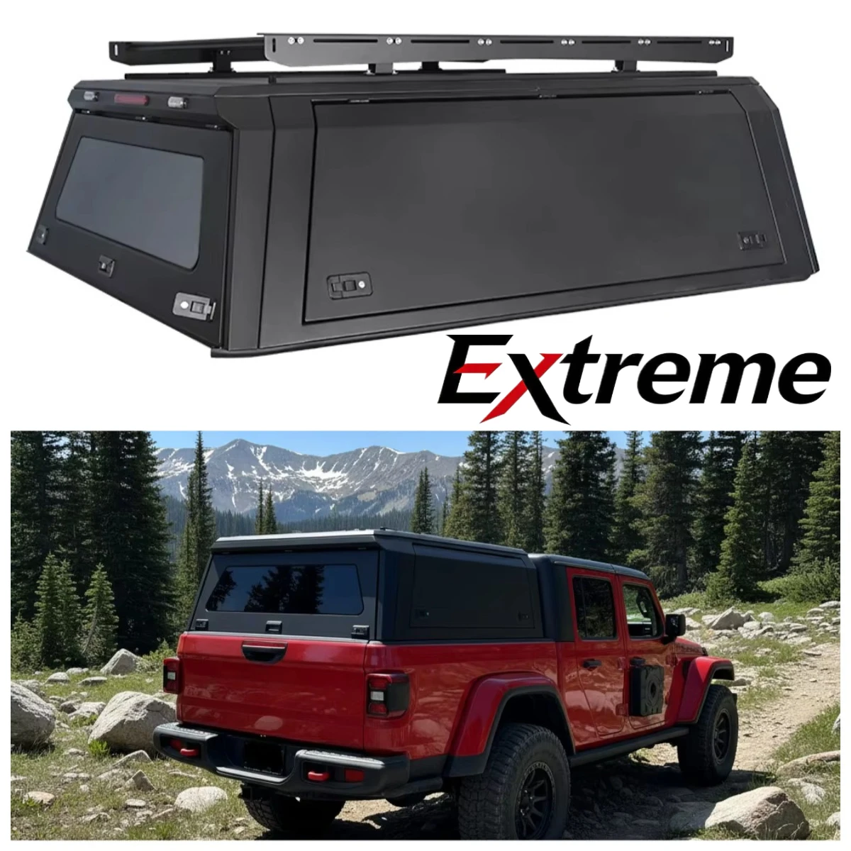 Hardtop Truck Cover 4X4 Aluminum Hard Top Pickup Canopy Waterproof Locking Tailbox Easy Install | Fits JEEP GLADIATOR JT 2020+
Hardtop Truck Cover 4X4 Aluminum Hard Top Pickup Canopy Waterproof Locking Tailbox Easy Install | Fits JEEP GLADIATOR JT 2020+