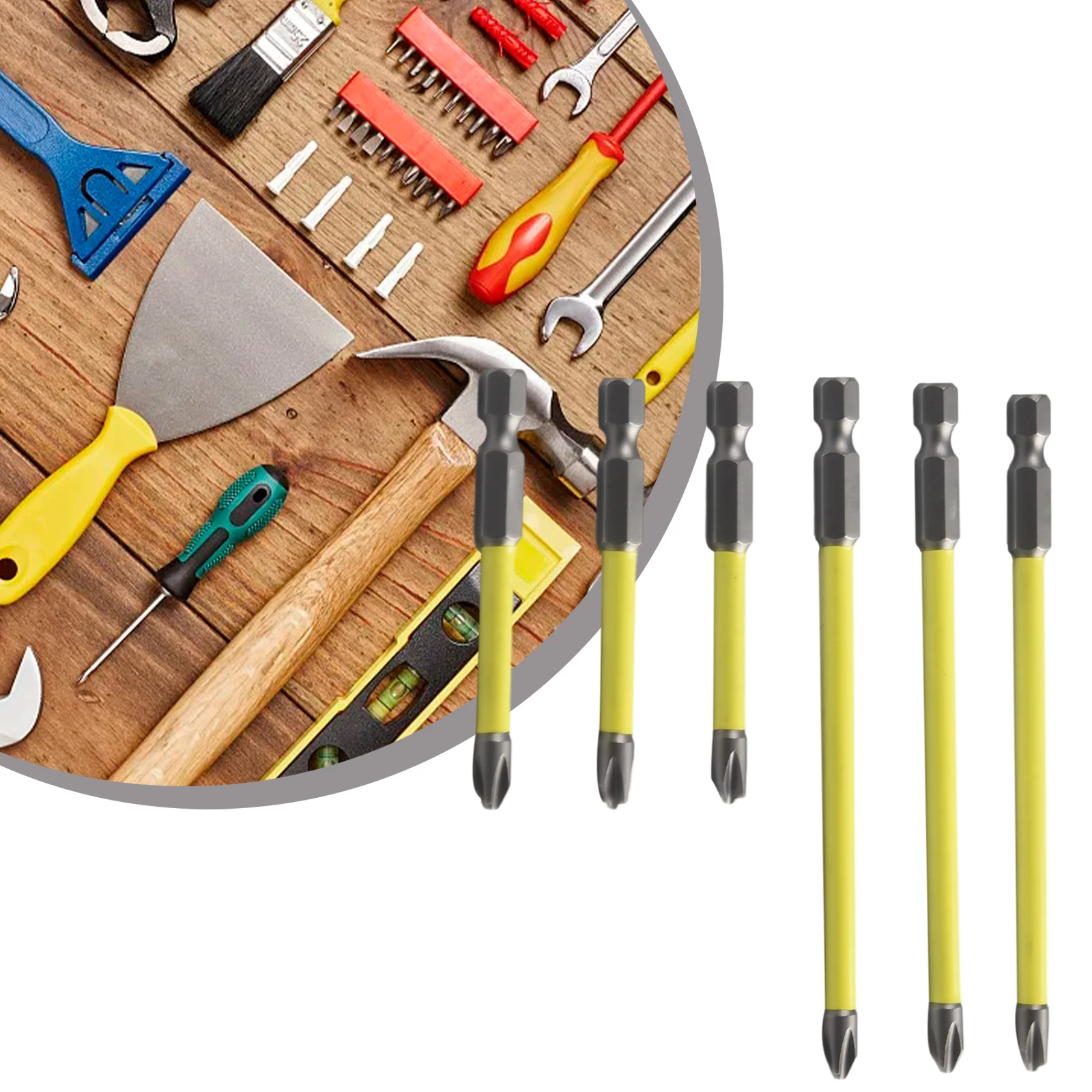 High Quality Brand New Screwdriver Bit Slotted Cross FPH2 Hand Tools Special Yellow 65mm 110mm For Electrician
High Quality Brand New Screwdriver Bit Slotted Cross FPH2 Hand Tools Special Yellow 65mm 110mm For Electrician