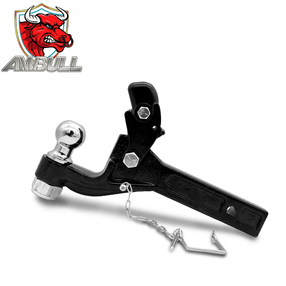 Ambull Trailer Parts Powder Coated Easy Operation Trailer Hitch Hook Pintle Tow Hook Receiver With Ball
Ambull Trailer Parts Powder Coated Easy Operation Trailer Hitch Hook Pintle Tow Hook Receiver With Ball