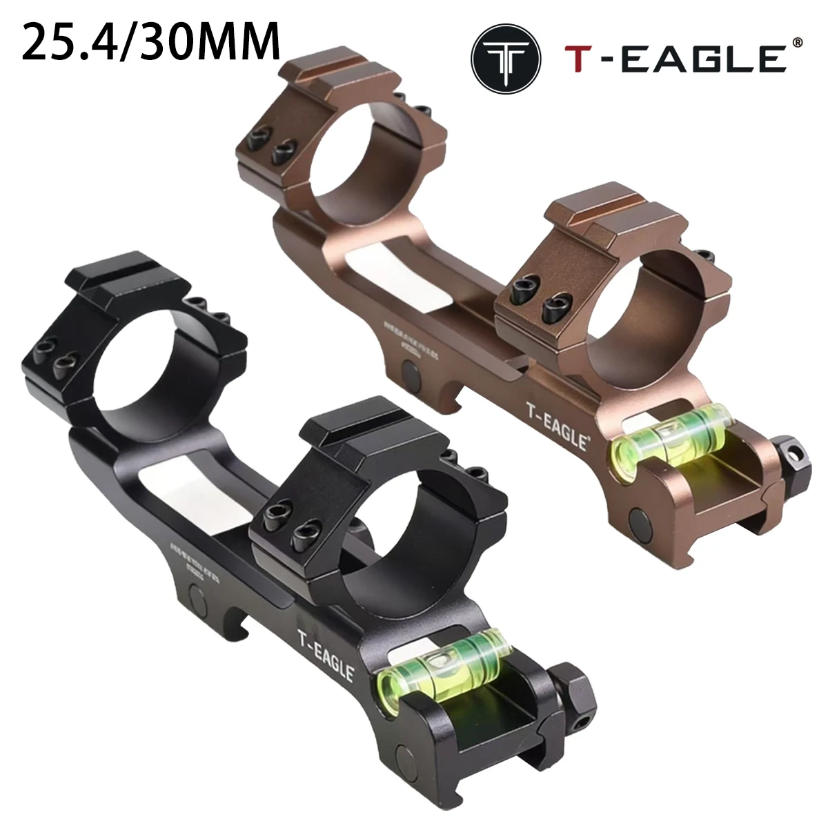 BK/TAN One-Piece Cantilever Level Bracket 25.4/30mm Rail Scope Mount with Bubble Level for Picatinny Rail Mount
BK/TAN One-Piece Cantilever Level Bracket 25.4/30mm Rail Scope Mount with Bubble Level for Picatinny Rail Mount