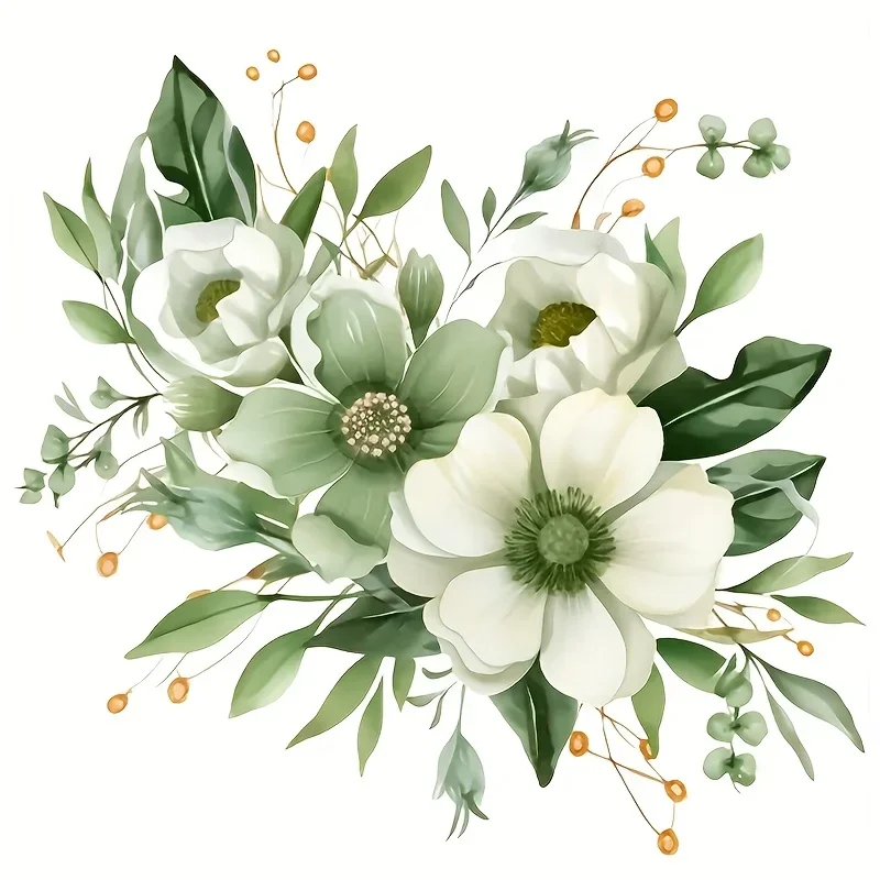 1PC Elegant White & Green Floral Vinyl Sticker Shiny Cartoon Glossy Surface Self-Adhesive Waterproof Durable Decal
1PC Elegant White & Green Floral Vinyl Sticker Shiny Cartoon Glossy Surface Self-Adhesive Waterproof Durable Decal