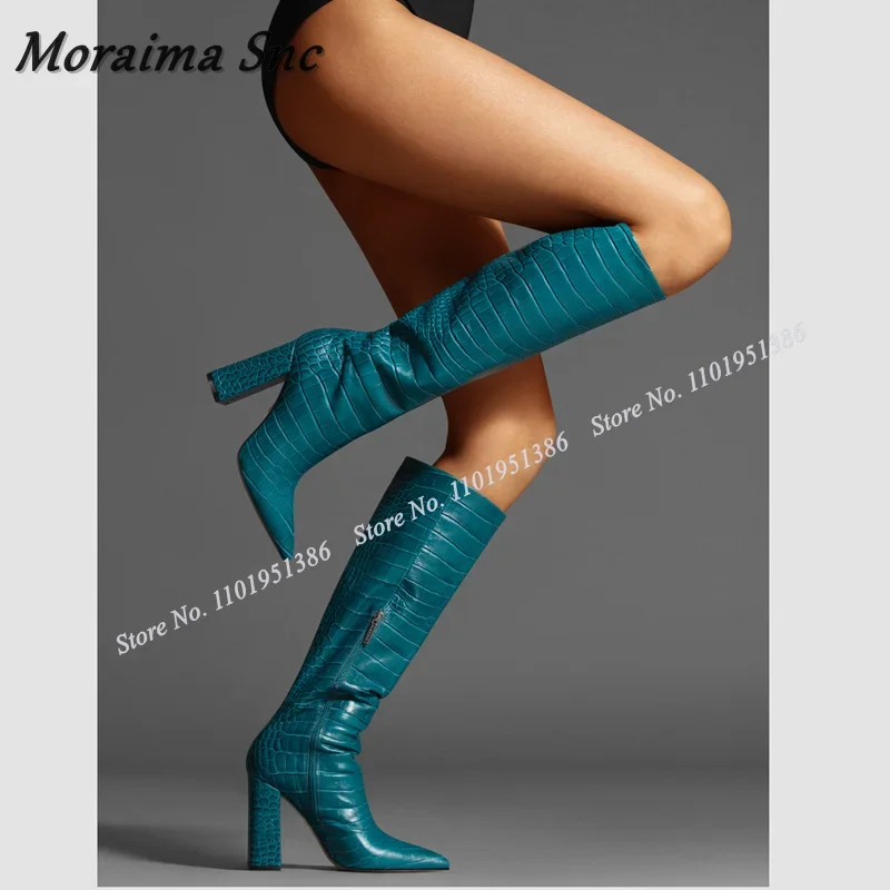 Moraima Snc Blue Side Zipper Stone Print Boots Solid Knee High Boots Pointed Toe Shoes for Women High Heels Zapatillas Mujer
Moraima Snc Blue Side Zipper Stone Print Boots Solid Knee High Boots Pointed Toe Shoes for Women High Heels Zapatillas Mujer