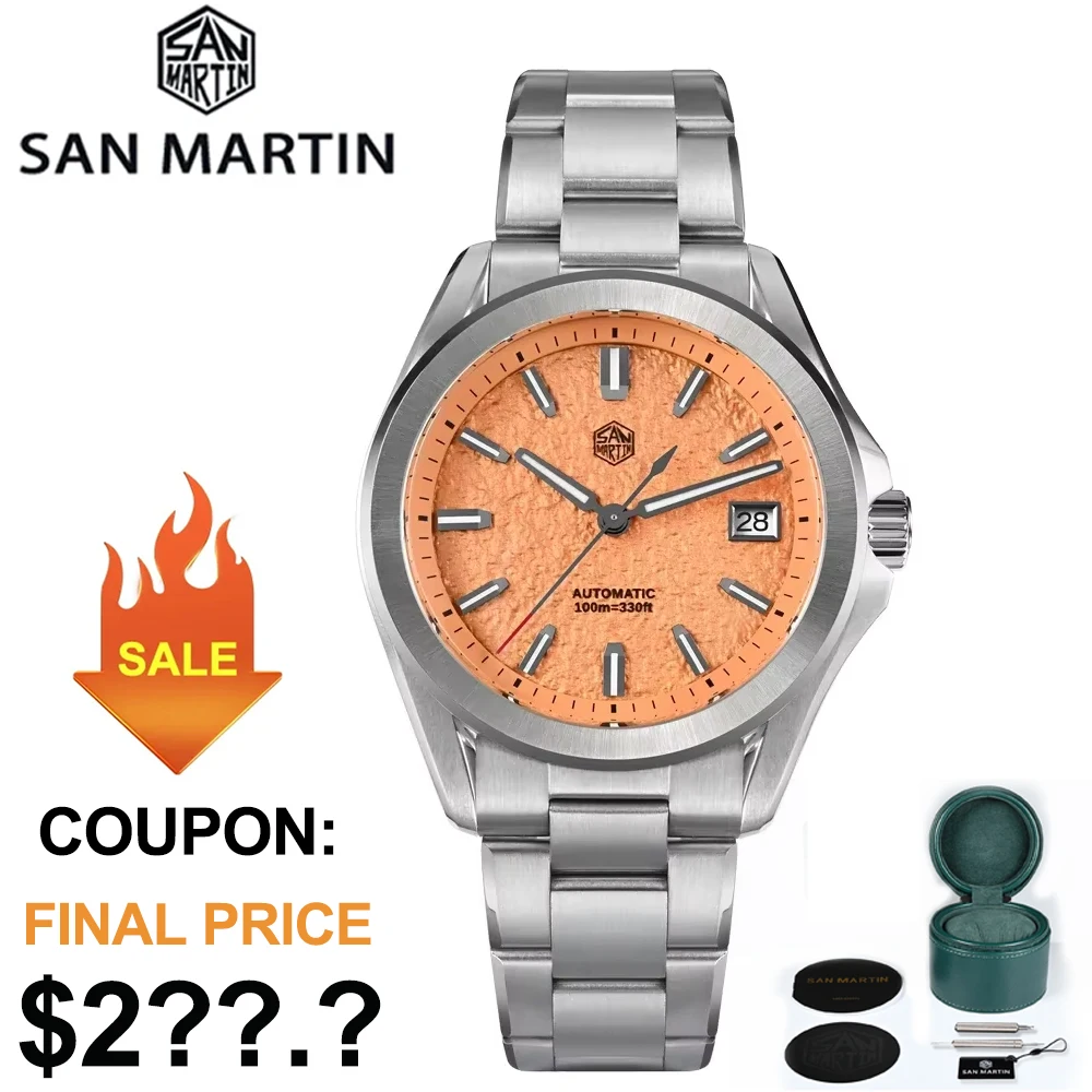 San Martin SN0129 Gada Dive Watch 39 мм NH35 Автоматические механические мужские часы Модное платье 100 м Водонепроницаемые светящиеся наручные часы
San Martin SN0129 Gada Dive Watch 39 мм NH35 Автоматические механические мужские часы Модное платье 100 м Водонепроницаемые светящиеся наручные часы