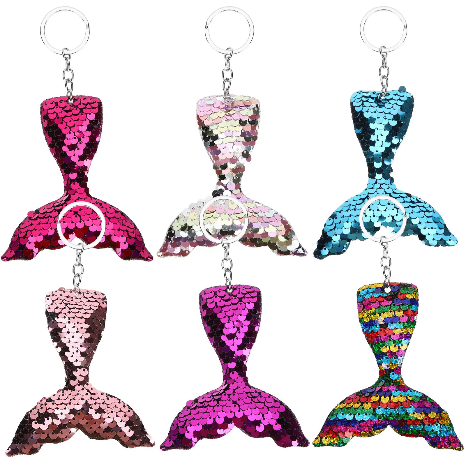 6Pcs Mermaid Tail Keychain Creative Keychain Pendant Backpack Charms Bag Hanging Decor Mermaid Party Favors Key Chain Ring
6Pcs Mermaid Tail Keychain Creative Keychain Pendant Backpack Charms Bag Hanging Decor Mermaid Party Favors Key Chain Ring