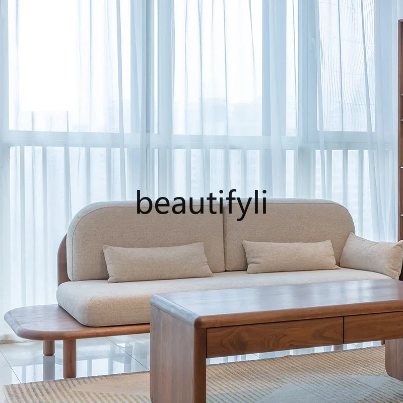 Asmt51 S51 Wabi-sabi sofa log wind furniture solid wood combination small apartment fabric black walnut living room three people
Asmt51 S51 Wabi-sabi sofa log wind furniture solid wood combination small apartment fabric black walnut living room three people