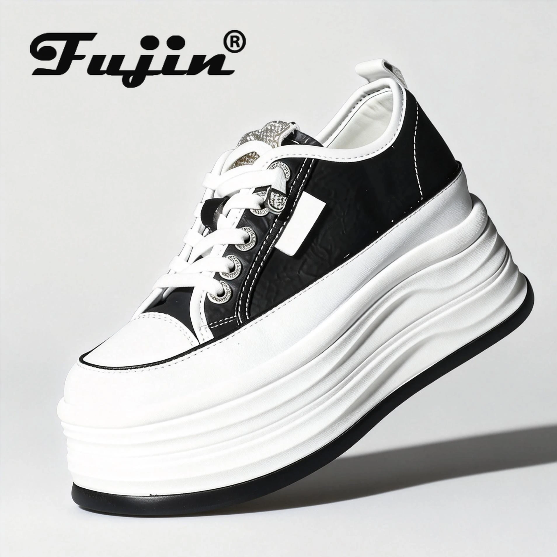 Fujin 9cm 3 inch Microfiber Leather White Platform Sneakers for Women Wedge Heel Sneakers Shoes Comfy Casual Shoes Female Walk
Fujin 9cm 3 inch Microfiber Leather White Platform Sneakers for Women Wedge Heel Sneakers Shoes Comfy Casual Shoes Female Walk
