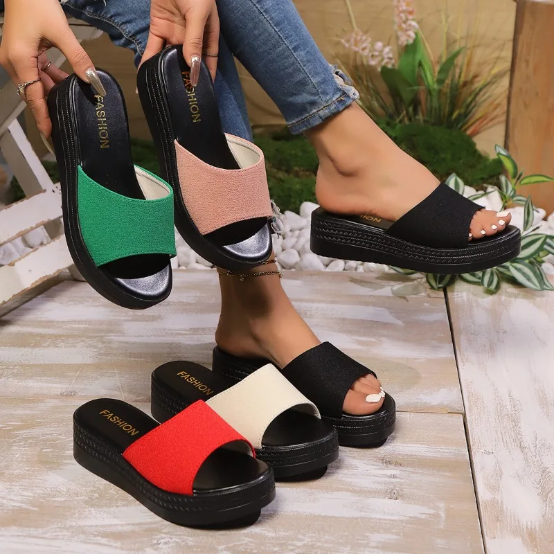 2025 New Women Sandals Trend Soft Bottom Wedge Sandals Summer Lightweight Platform Shoes for Women Fashion Luxury Outdoor Shoes
2025 New Women Sandals Trend Soft Bottom Wedge Sandals Summer Lightweight Platform Shoes for Women Fashion Luxury Outdoor Shoes