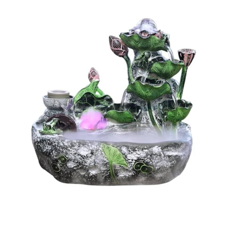 BJ Lotus Wind Water up Desktop Flowing Ornaments Living Room Office Circulating Fish Tank
BJ Lotus Wind Water up Desktop Flowing Ornaments Living Room Office Circulating Fish Tank