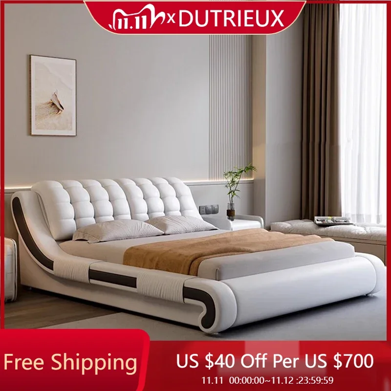 Кожаная кровать принцессы, напольная спальная полная удобная японская дешевая компактная современная кровать, напольная кровать Cama Solteiro, мебель для отеля