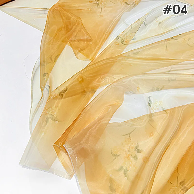 1M Chinese Style Gradient Ultra-thin Chiffon Designer Fabric Translucent Tulle Fabric DIY Ancient Hanfu Dress Costume Upholstery
1M Chinese Style Gradient Ultra-thin Chiffon Designer Fabric Translucent Tulle Fabric DIY Ancient Hanfu Dress Costume Upholstery