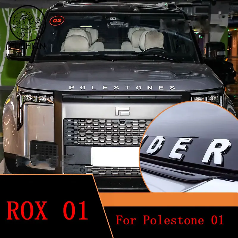 For BAIC JISHI ROX 01 polestone 01 Car Front Hood 3D metal Sticker Auto Logo Letter Patch black silver with 3M Tape
For BAIC JISHI ROX 01 polestone 01 Car Front Hood 3D metal Sticker Auto Logo Letter Patch black silver with 3M Tape
