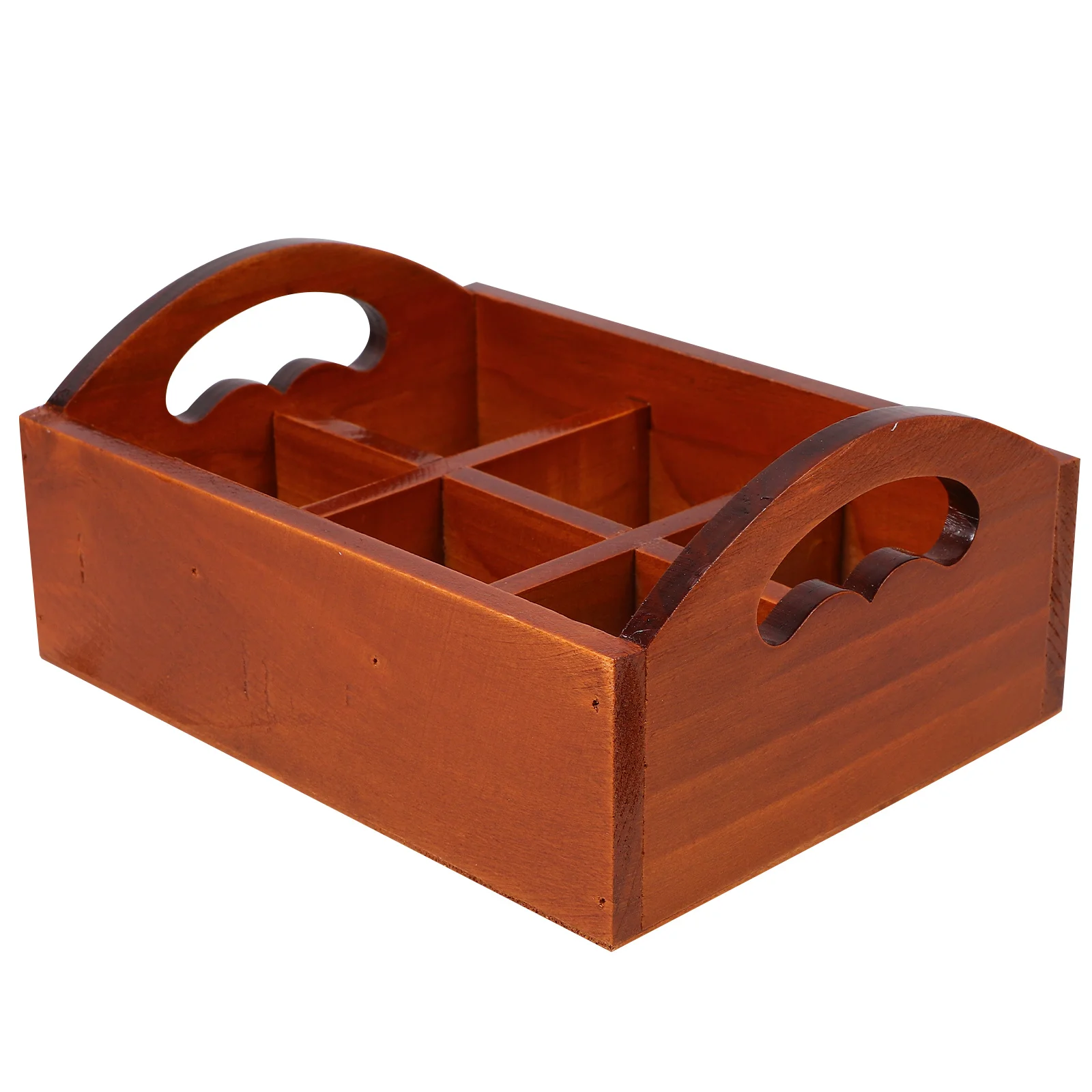 Solid Wood Desktop Storage Box 6 Compartments Portable Tray Organizer Tea Bag Coffee Sugar Packet Holder Kitchen Countertop Box 
Solid Wood Desktop Storage Box 6 Compartments Portable Tray Organizer Tea Bag Coffee Sugar Packet Holder Kitchen Countertop Box