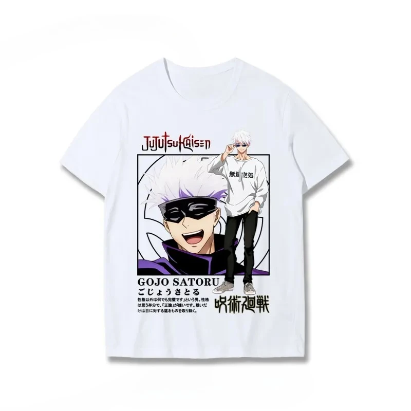 Jujutsu Kaisen Gojo Satoru Unisex Pure Cotton T-shirt 2026 Summer Anime Print Loose Casual Parent-child Short Sleeved Top
Jujutsu Kaisen Gojo Satoru Unisex Pure Cotton T-shirt 2026 Summer Anime Print Loose Casual Parent-child Short Sleeved Top