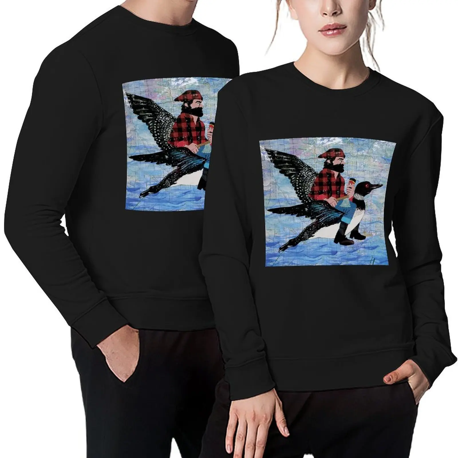 Paul Bunyan Rides His Great Loon with Grainbelt Nordeast Pullover winter clothes men clothing tracksuit men oversize sweatshirts
Paul Bunyan Rides His Great Loon with Grainbelt Nordeast Pullover winter clothes men clothing tracksuit men oversize sweatshirts