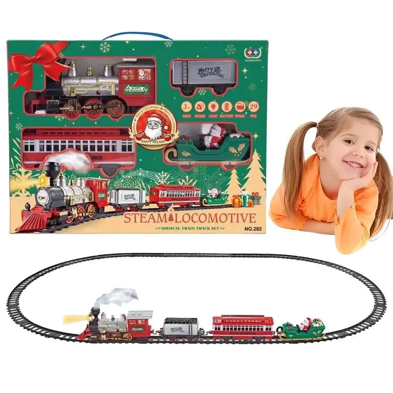 Train Toy For Boys Model Train Kit For Christmas Tree With Light And Sound Cargo Car Railway Tracks Electric Locomotive For Kids
Train Toy For Boys Model Train Kit For Christmas Tree With Light And Sound Cargo Car Railway Tracks Electric Locomotive For Kids