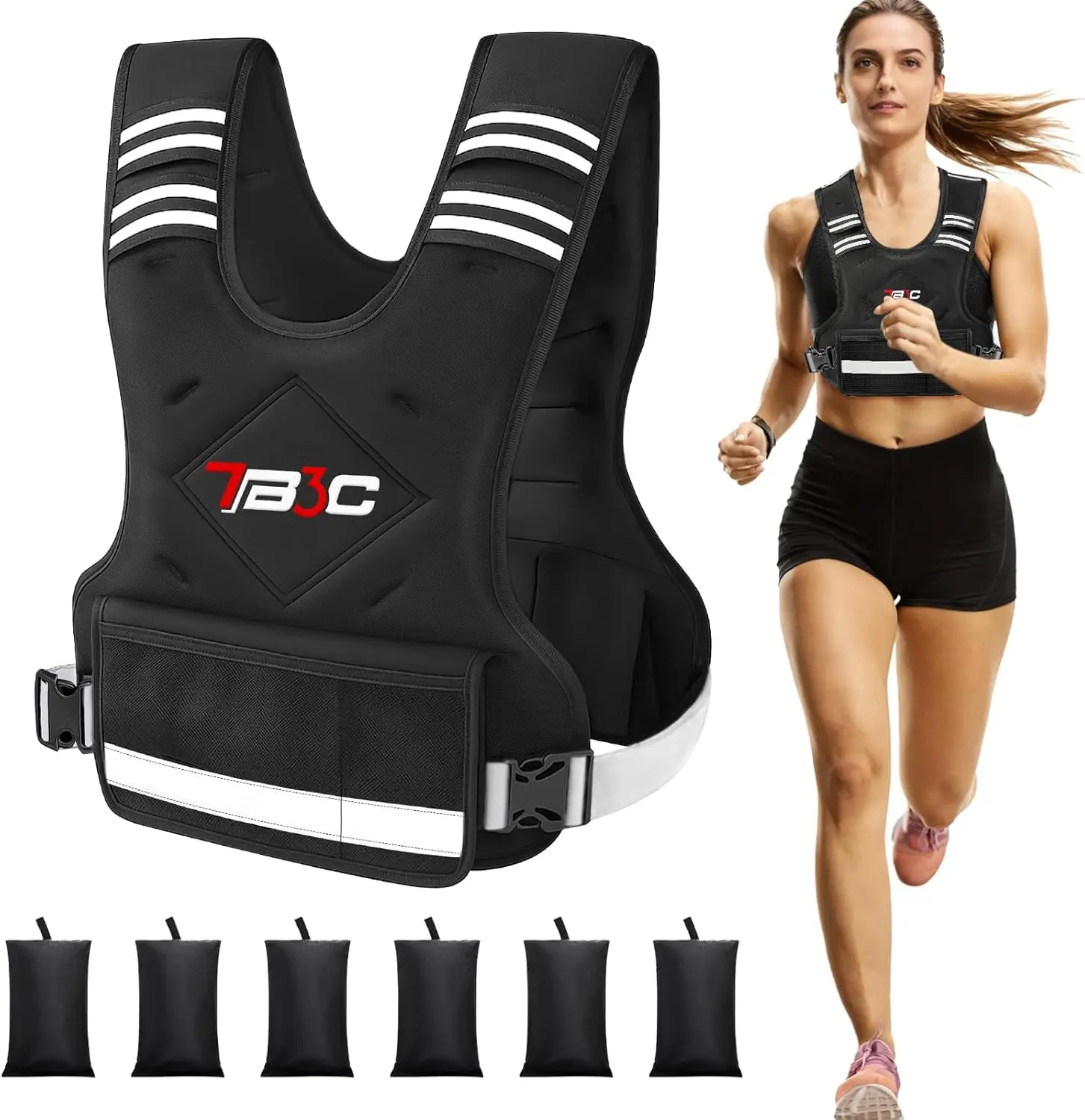 Adjustable Weighted Vest for Women, 4-32 lbs, Breathable & Comfortable, Even Weight Distribution, Reflective Strips for Safety
Adjustable Weighted Vest for Women, 4-32 lbs, Breathable & Comfortable, Even Weight Distribution, Reflective Strips for Safety