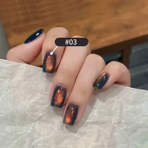 Vernis à ongles gel effet œil de chat Twilight Glass Bead 10 ml, gel UV rouge vin fumé nuage de feu scintillant doré pour salon et DIY nail art