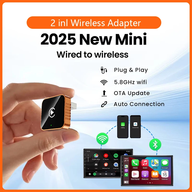 XUDA беспроводной адаптер Carplay/Android Auto 5 ГГц Wi-Fi Smart Dongle 2in1 для Volvo Benz Audi Kia Hyundai VW Mazda Cadillac Peugeot
XUDA беспроводной адаптер Carplay/Android Auto 5 ГГц Wi-Fi Smart Dongle 2in1 для Volvo Benz Audi Kia Hyundai VW Mazda Cadillac Peugeot