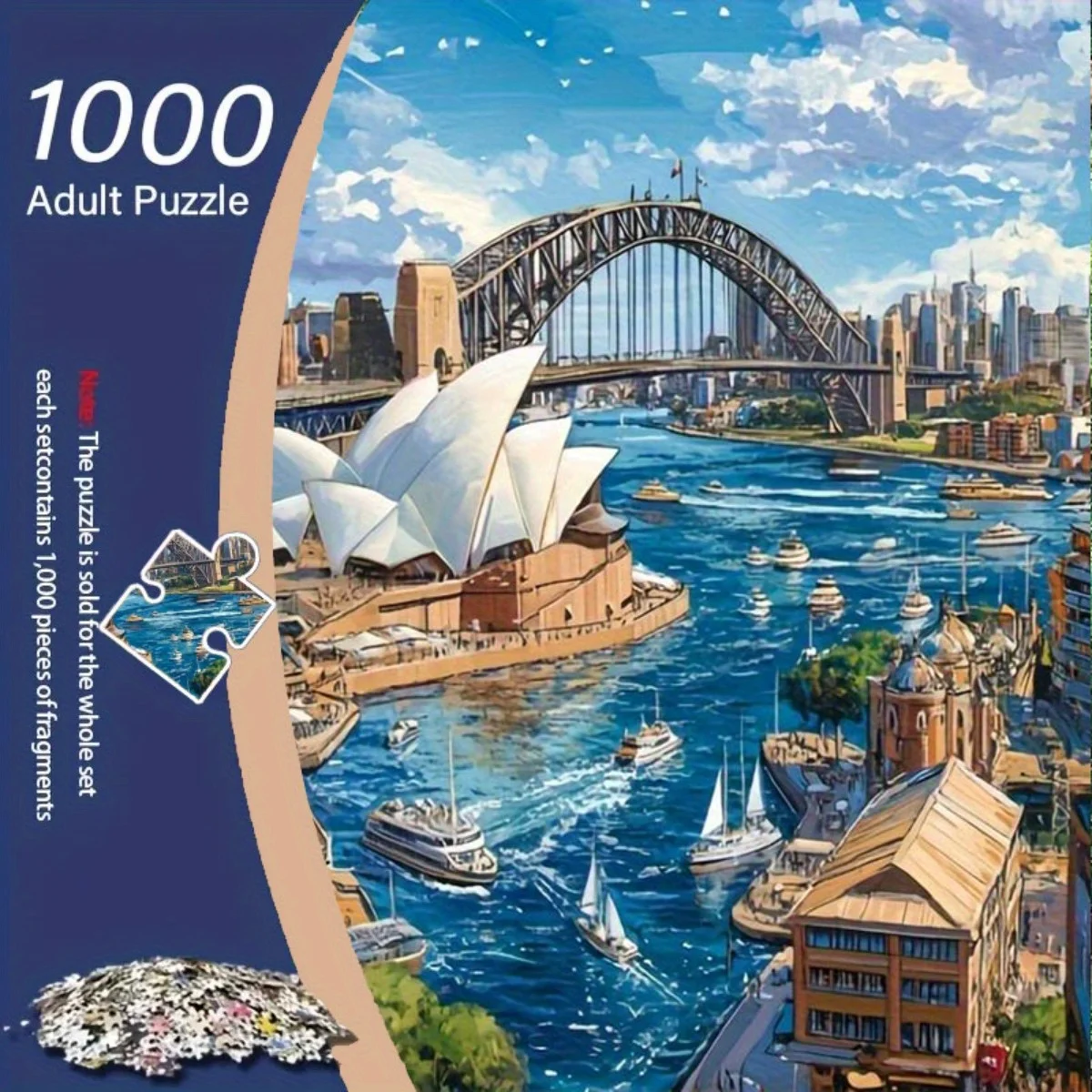 500/1000 Pieces Jigsaw Puzzle Sydney Harbour Jigsaw Puzzle Educational Toy for Kids Children 's Games Christmas Gift
500/1000 Pieces Jigsaw Puzzle Sydney Harbour Jigsaw Puzzle Educational Toy for Kids Children 's Games Christmas Gift