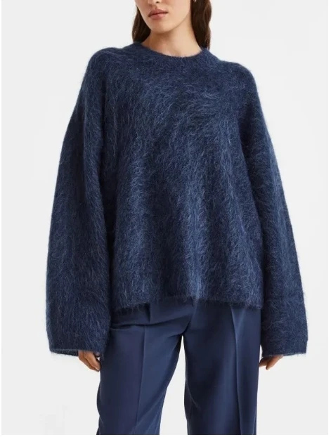 Casual Women Knitted Pullover O-neck Long Sleeve Fluffy Loose Female Sweaters 2025 Atumnm Winter Fashion Lady Green Knitwears
Casual Women Knitted Pullover O-neck Long Sleeve Fluffy Loose Female Sweaters 2025 Atumnm Winter Fashion Lady Green Knitwears