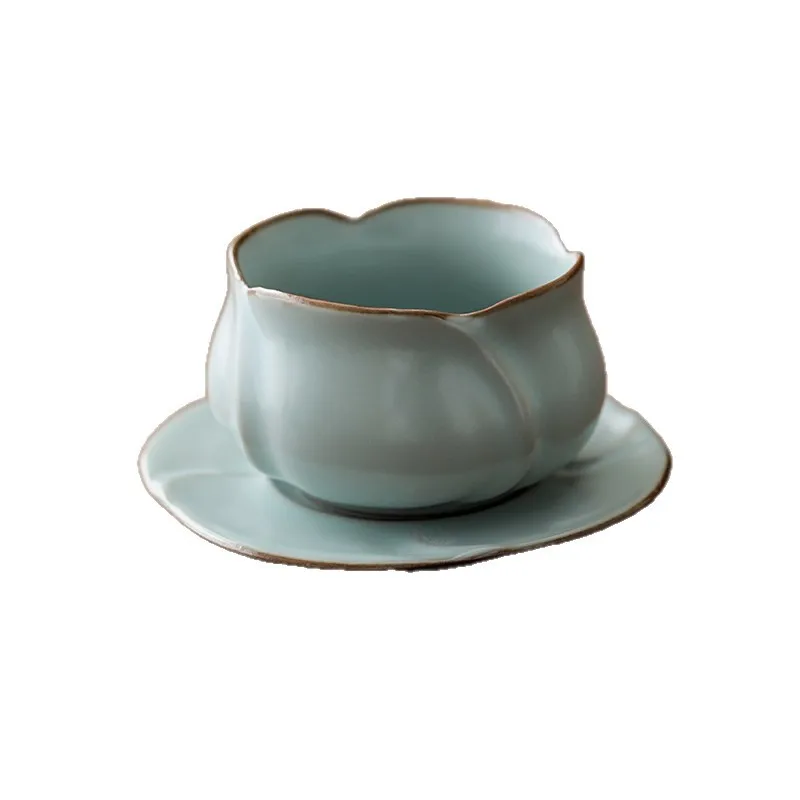 CX Lianyun teacup opening Ru porcelain kung fu tea set tea cup
CX Lianyun teacup opening Ru porcelain kung fu tea set tea cup