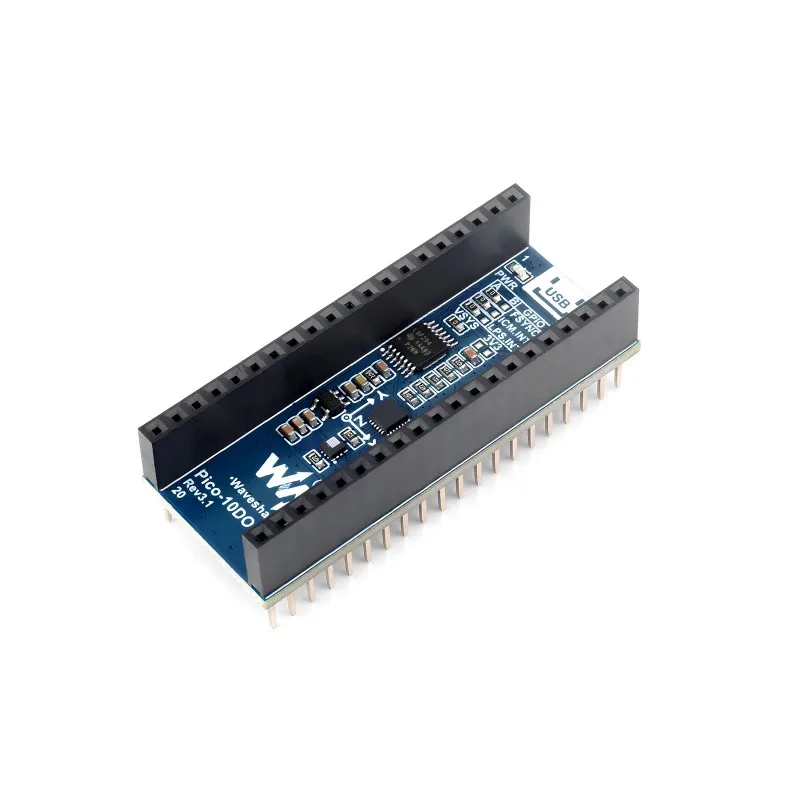 10-DOF IMU Sensor Module for Raspberry Pi Pico Onboard ICM20948 and LPS22HB Chip
10-DOF IMU Sensor Module for Raspberry Pi Pico Onboard ICM20948 and LPS22HB Chip