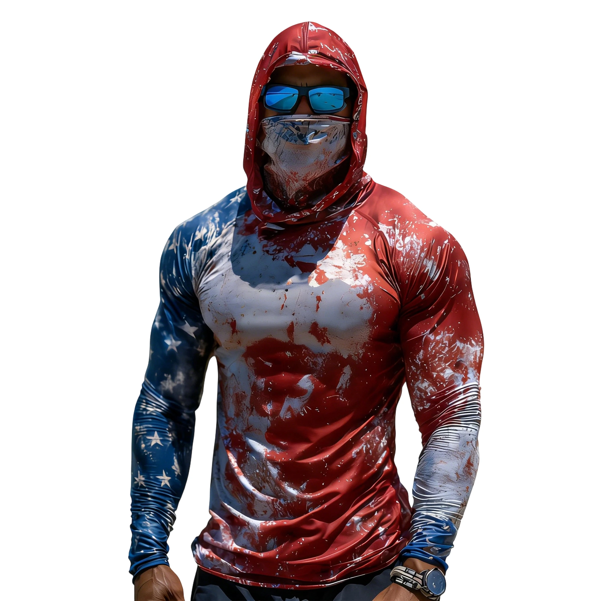 Men'S Hooded Long-Sleeved Sun Protection Shirt Camouflage Print Raglan Cycling Shirt Outdoor Sun Protection Clothing
Men'S Hooded Long-Sleeved Sun Protection Shirt Camouflage Print Raglan Cycling Shirt Outdoor Sun Protection Clothing
