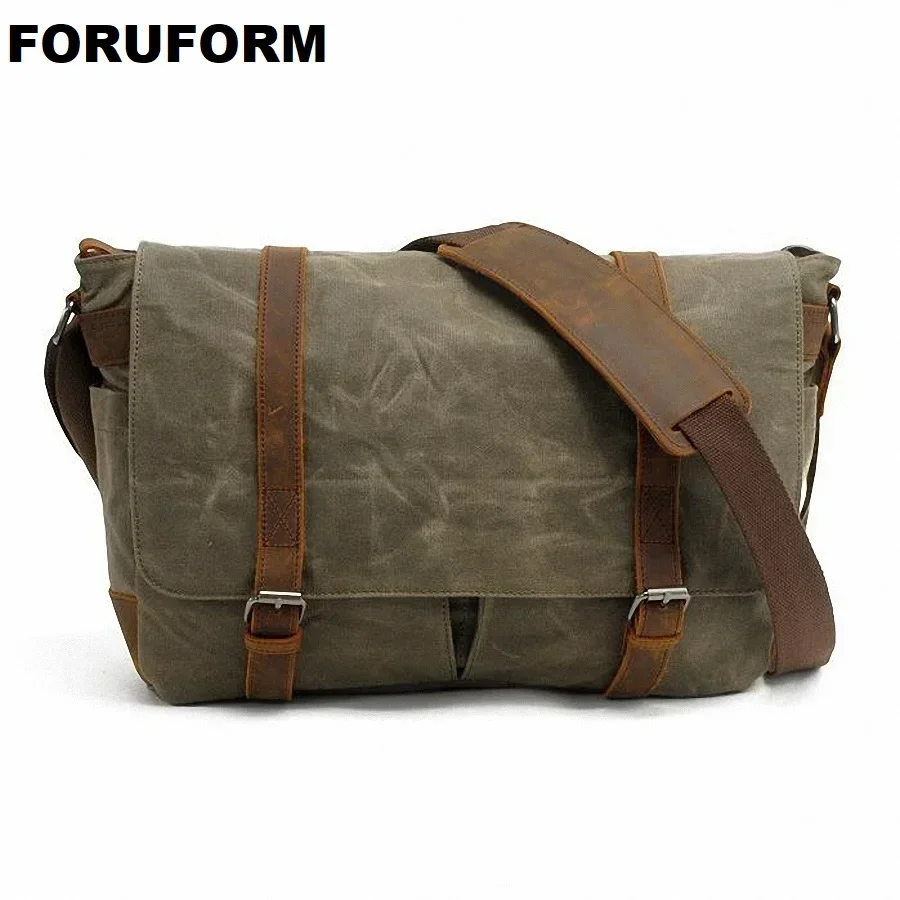 Vintage New High Quality Waterproof Canvas Messenger Bag SLR Camera Shoulder Bag Travel Crossbody Bag LI-1382
Vintage New High Quality Waterproof Canvas Messenger Bag SLR Camera Shoulder Bag Travel Crossbody Bag LI-1382