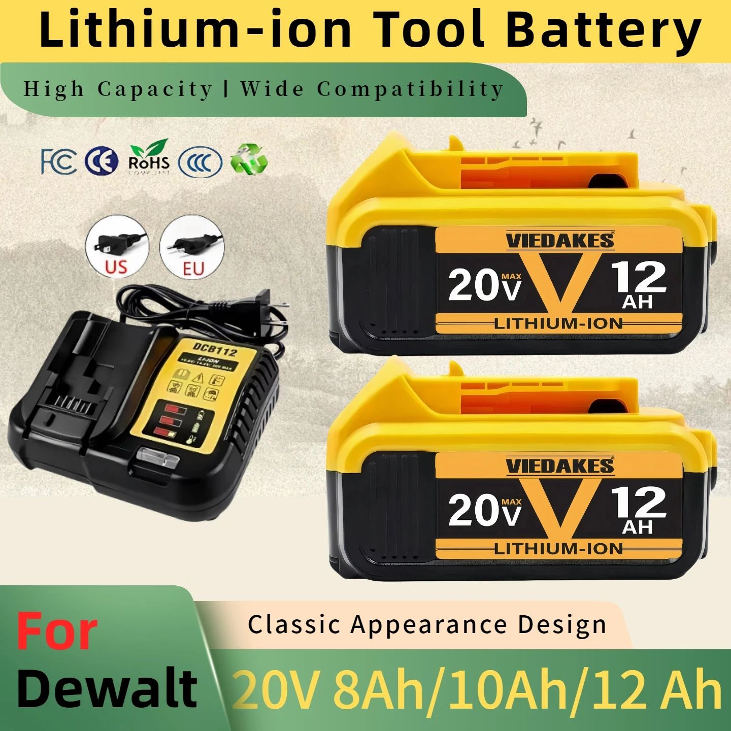 For DEWALT 5AH 6AH 9AH DCB203 20V Lithium-ion Battery For Dewalt DCB206 DCB205 DCB204 Power Tool Replacement Battery
For DEWALT 5AH 6AH 9AH DCB203 20V Lithium-ion Battery For Dewalt DCB206 DCB205 DCB204 Power Tool Replacement Battery