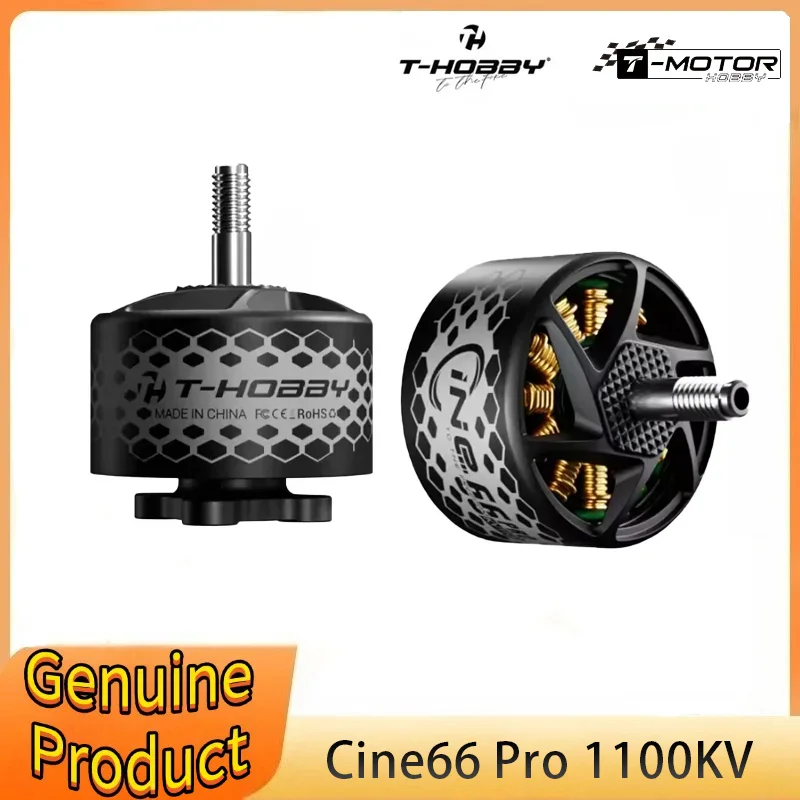 T-HOBBY T-MOTOR Cine66 PRO 1100KV Brushless Motor for 6S Long Range FPV Drone Cinelifter Build with 6-7 Inch Propeller Freestyle
T-HOBBY T-MOTOR Cine66 PRO 1100KV Brushless Motor for 6S Long Range FPV Drone Cinelifter Build with 6-7 Inch Propeller Freestyle