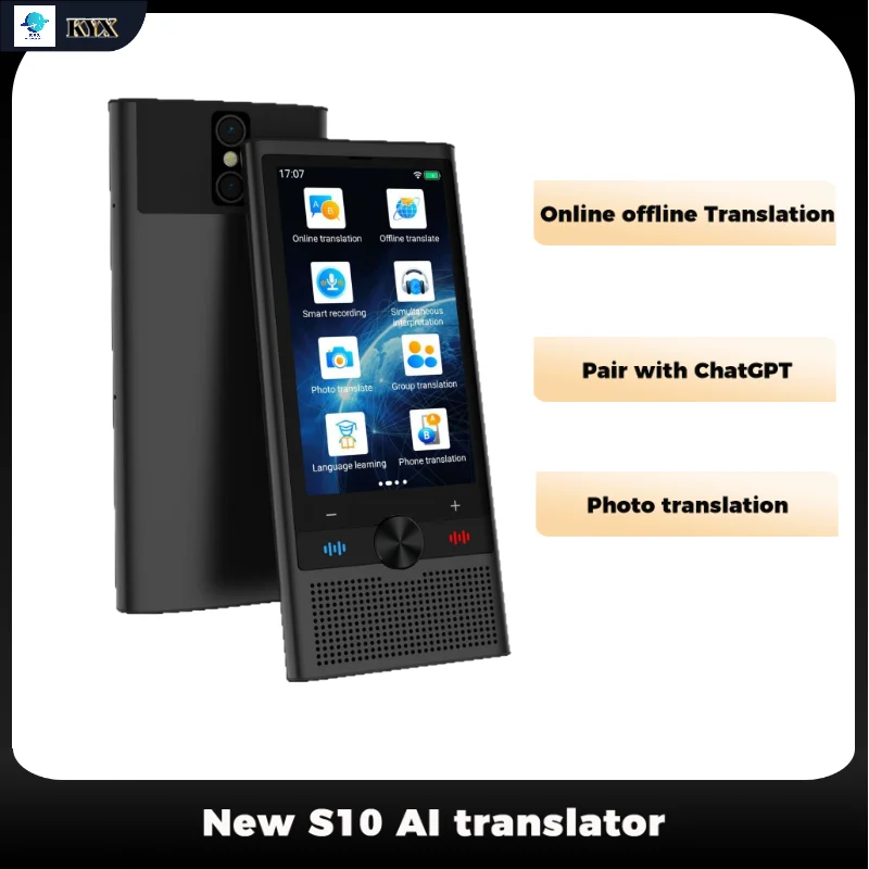 New S10 AI Translator device traducteur vocal instantane 148 Language Support 4G SIM WIFI Smart Translate Machine
New S10 AI Translator device traducteur vocal instantane 148 Language Support 4G SIM WIFI Smart Translate Machine