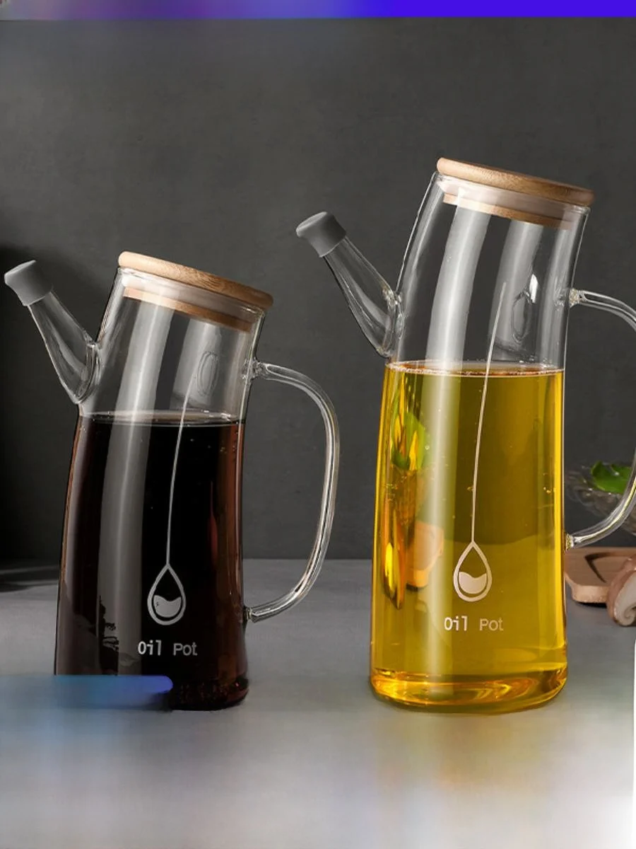 Modern Minimalist Glass Oil Bottle Large Capacity Kitchen Storage Container for Cooking Oils Vinegar Seasonings Simple Design
Modern Minimalist Glass Oil Bottle Large Capacity Kitchen Storage Container for Cooking Oils Vinegar Seasonings Simple Design