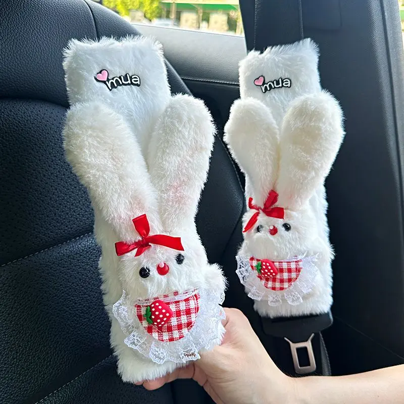 New Winter Plush Cuddly Rabbit Seat Belt Shoulder Protector Cartoon General Motors Protective Bag Decoration Car Accessories
New Winter Plush Cuddly Rabbit Seat Belt Shoulder Protector Cartoon General Motors Protective Bag Decoration Car Accessories