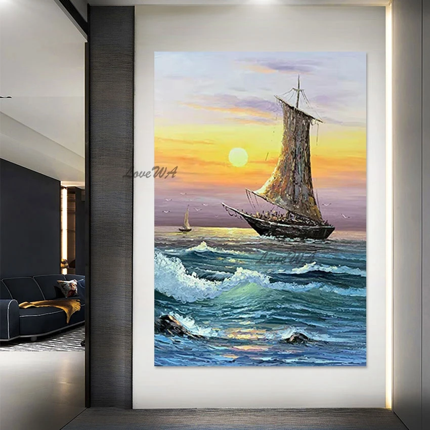 Abstract Art Canvas Style, Seascapes with Boats, Natural Scenery, Painting Artwork, Wall Pictures for Living Room, High Quality
Abstract Art Canvas Style, Seascapes with Boats, Natural Scenery, Painting Artwork, Wall Pictures for Living Room, High Quality