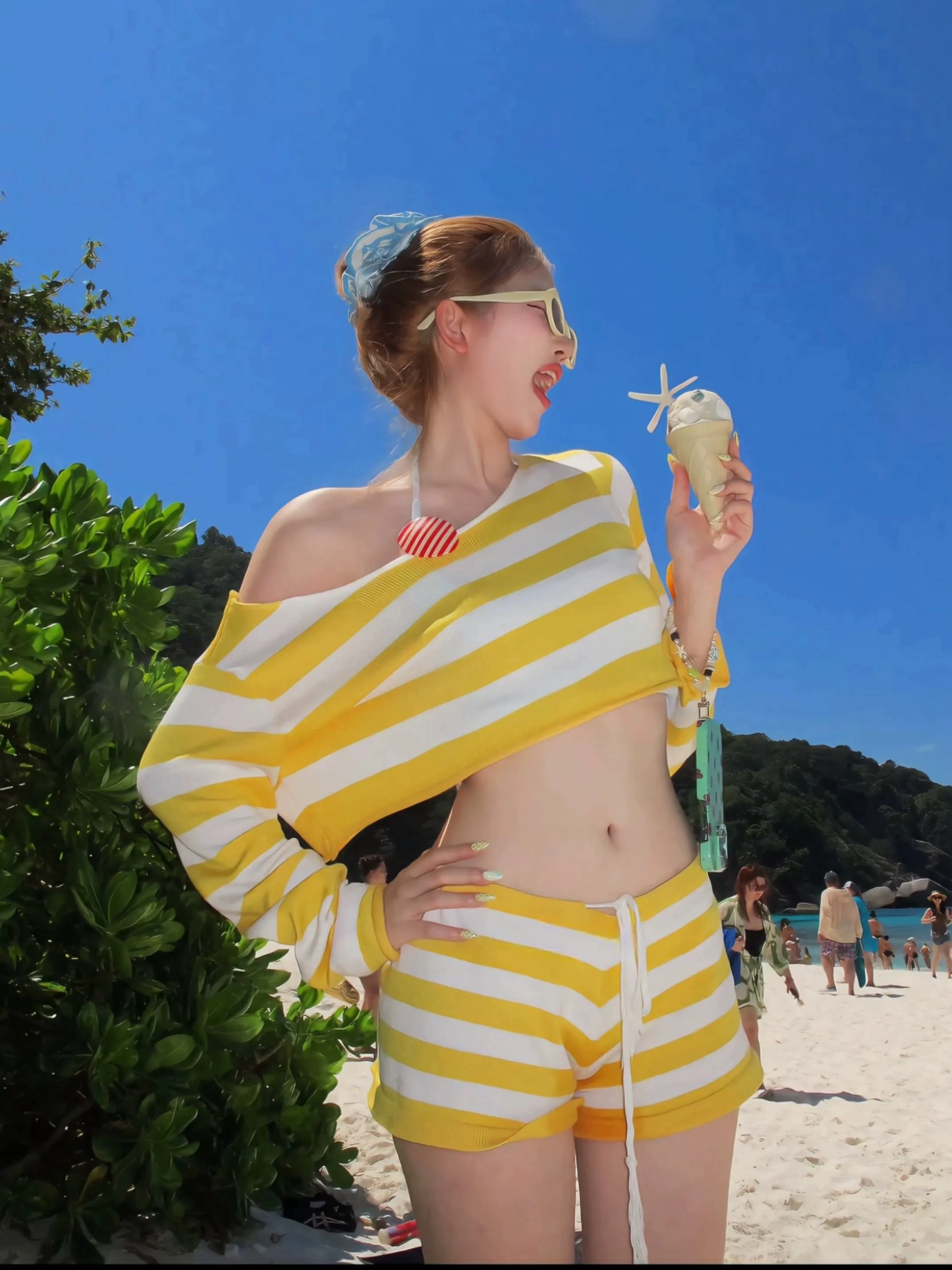 Pure Desire Yellow Striped Bikini Bottoms Beach Resort Hot Springs Women's Swimsuit Separate Design Flat Angle Pants Knitted ...
Pure Desire Yellow Striped Bikini Bottoms Beach Resort Hot Springs Women's Swimsuit Separate Design Flat Angle Pants Knitted ...