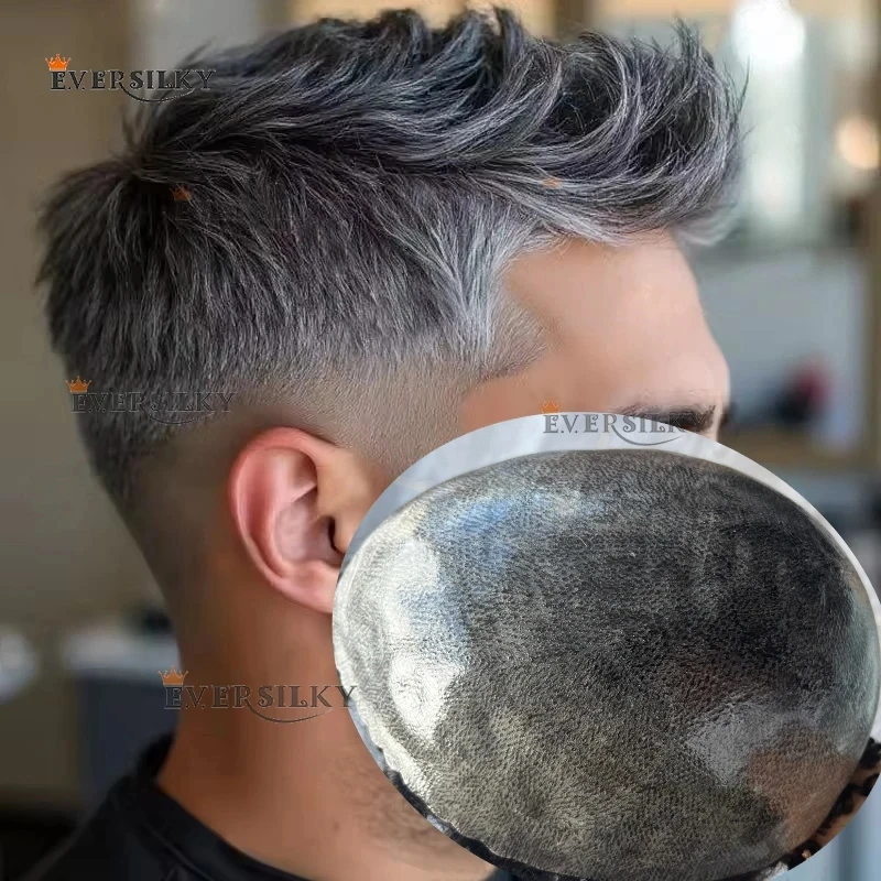 Durable Full PU Skin Base Human Hair Men's Toupee Grey 1B65 1B30 1B50 Undetectable 0.1mm Injected Long Last Capillary Prosthesis
Durable Full PU Skin Base Human Hair Men's Toupee Grey 1B65 1B30 1B50 Undetectable 0.1mm Injected Long Last Capillary Prosthesis