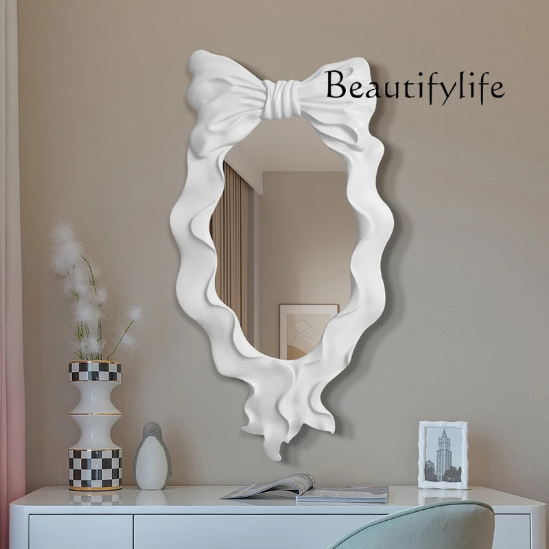 European bathroom retro bathroom mirror makeup porch bow bathroom mirror decorative wall hanging vanity
European bathroom retro bathroom mirror makeup porch bow bathroom mirror decorative wall hanging vanity