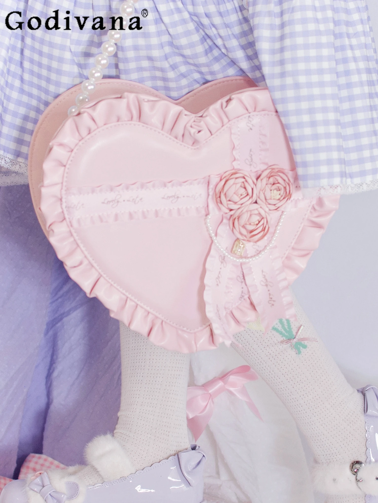 Japanese Original Lolita Sweetheart Girl Heart Handbag Retro Elegant JK Versatile Crossbody Bag
Japanese Original Lolita Sweetheart Girl Heart Handbag Retro Elegant JK Versatile Crossbody Bag